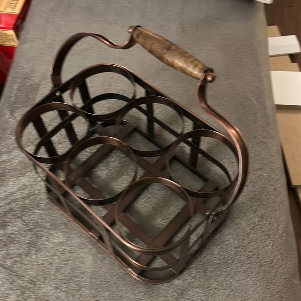 Wine bottle Carrier/ Holder - holds 6